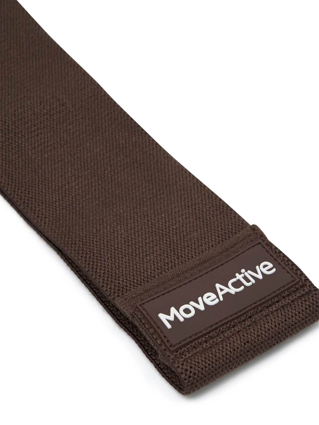 Brown belt with MoveActive logo on a white background