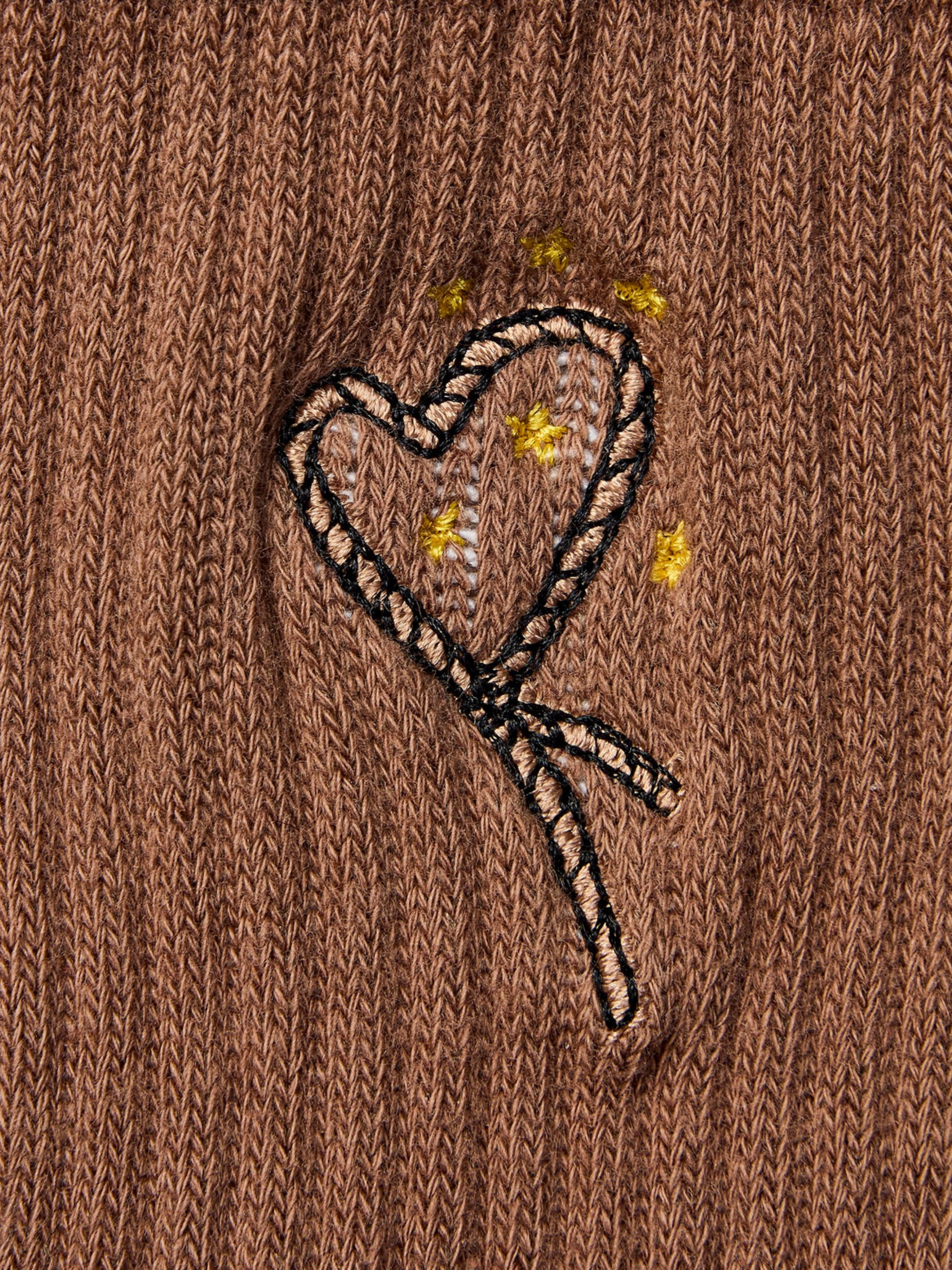 Crew Non Slip Grip Socks - Lasoo Heart Tan | MoveActive