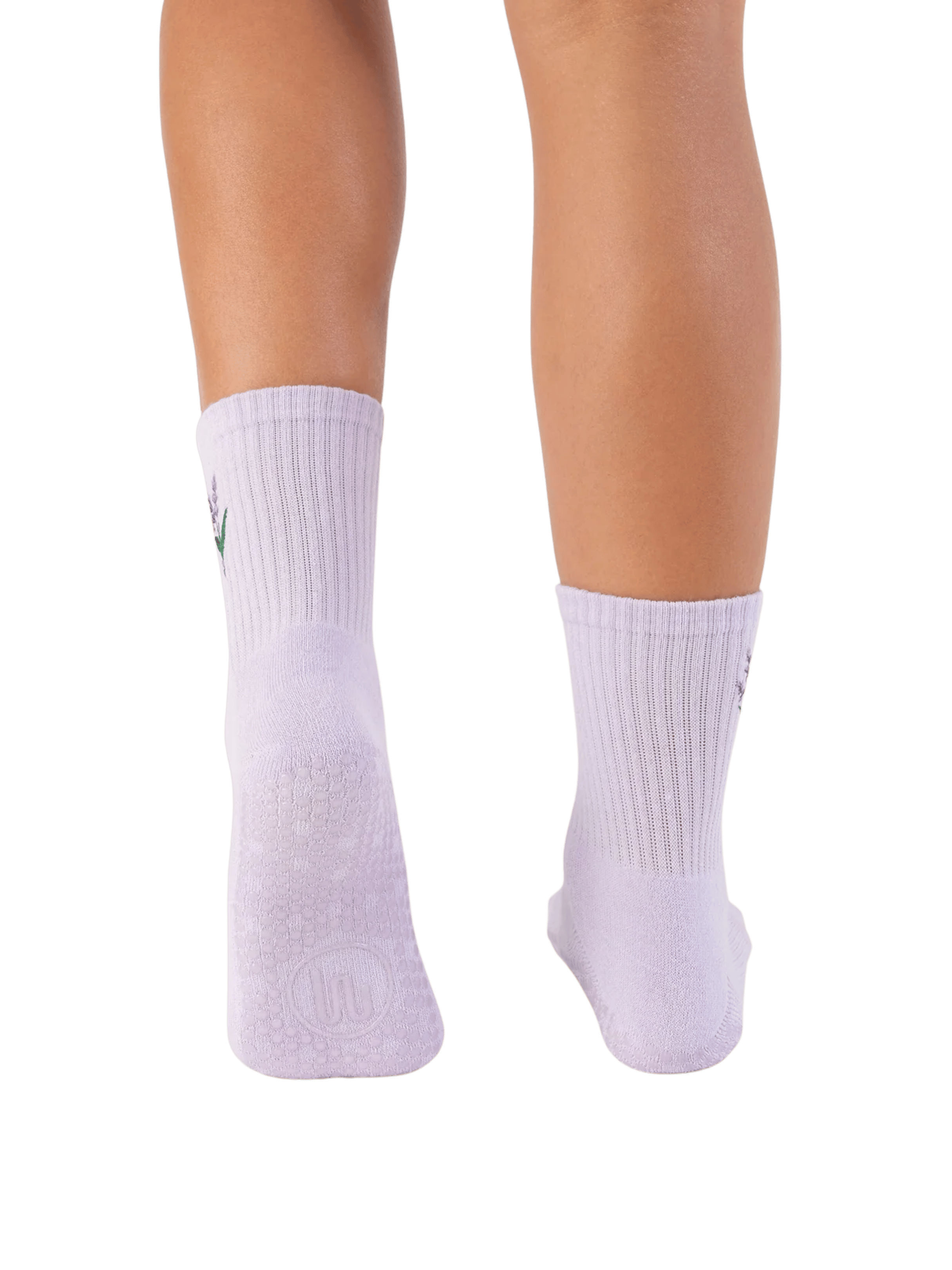 Crew Non Slip Grip Socks - Lavender Haze | MoveActive