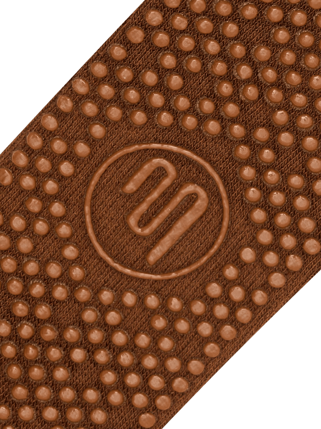Crew Non Slip Grip Brown Socks - Sunflower Fields | MoveActive