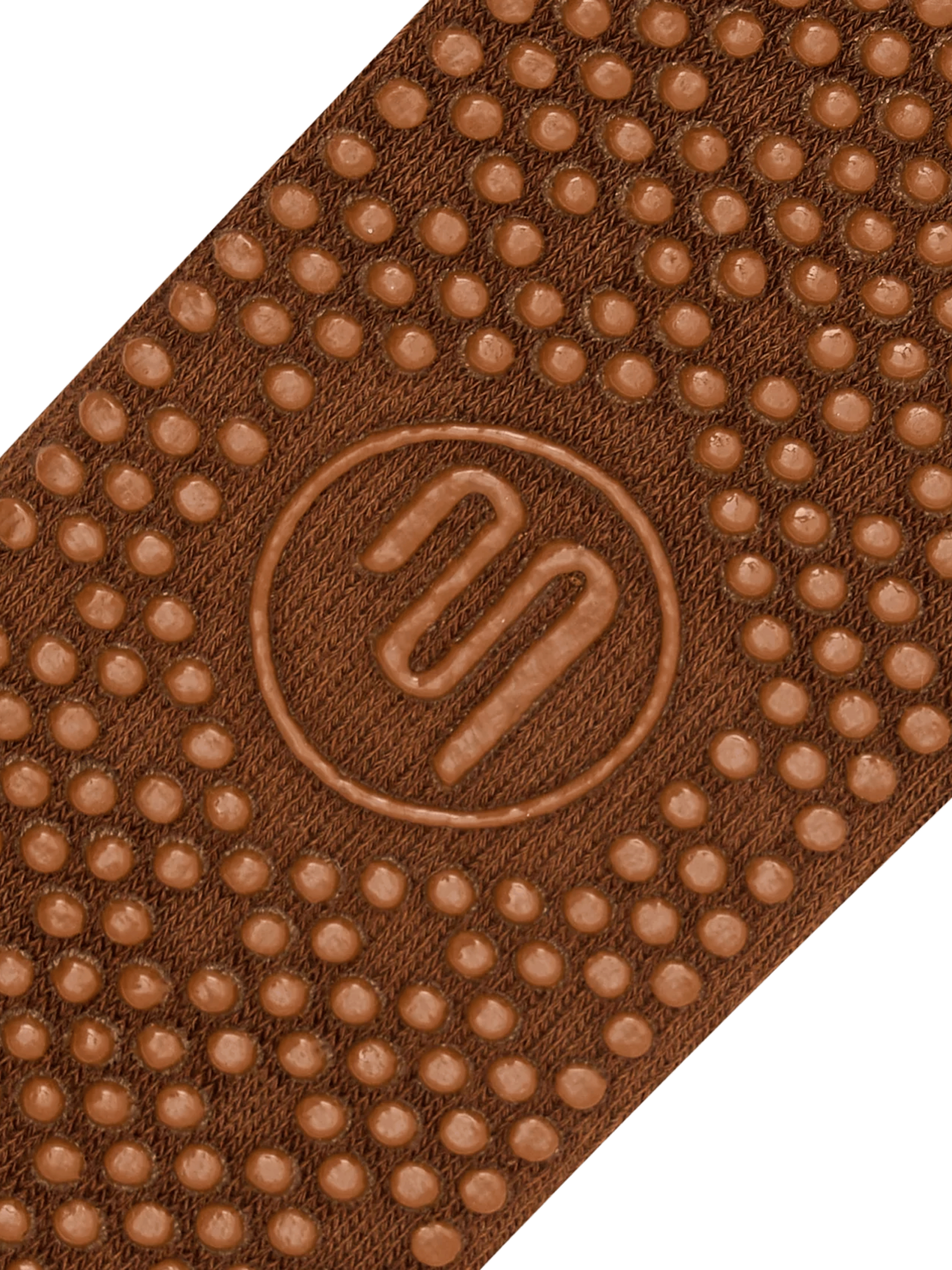 Crew Non Slip Grip Brown Socks - Sunflower Fields | MoveActive