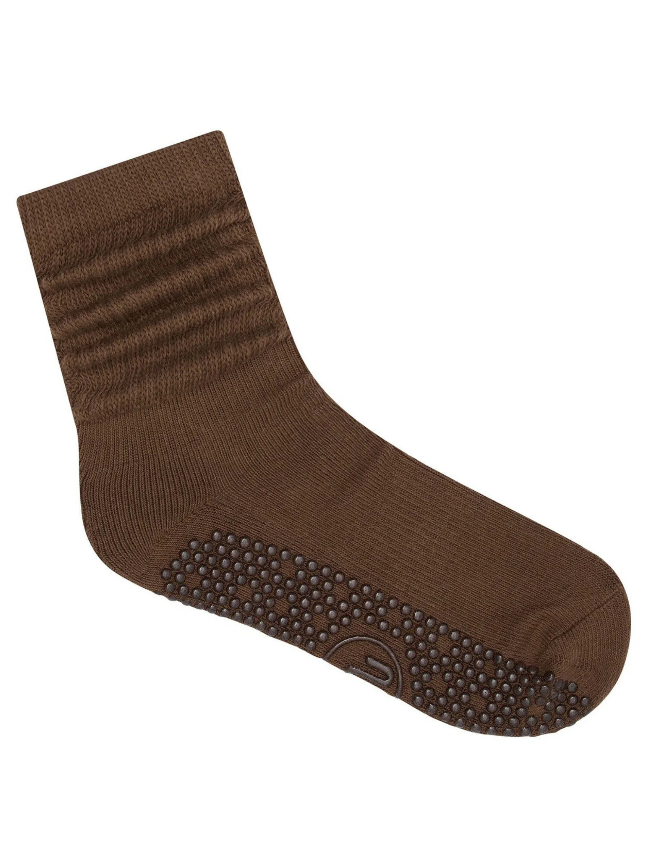 Scrunch Non Slip Grip Socks - Chocolate 🍫 | MoveActive