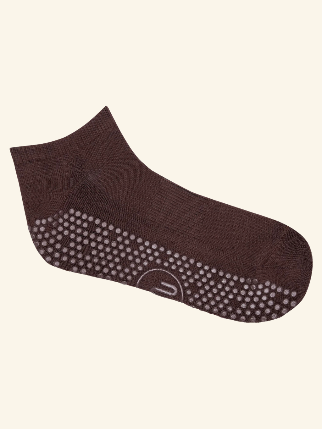 Classic Low Rise Grip Socks - Espresso 🟤 | MoveActive