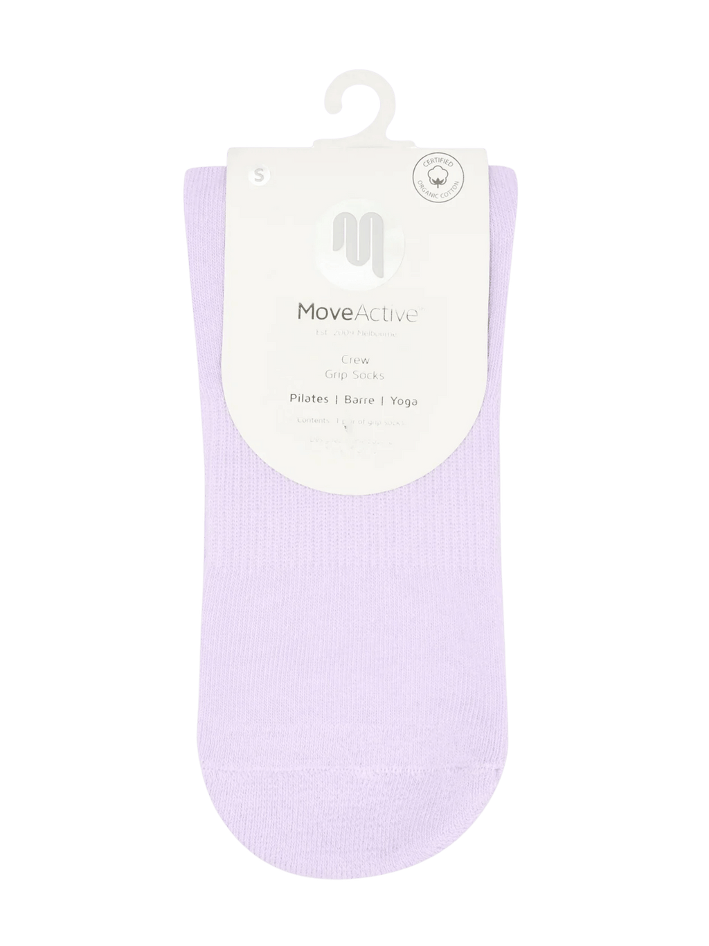 Crew Non Slip Grip Socks - Lavender Haze | MoveActive