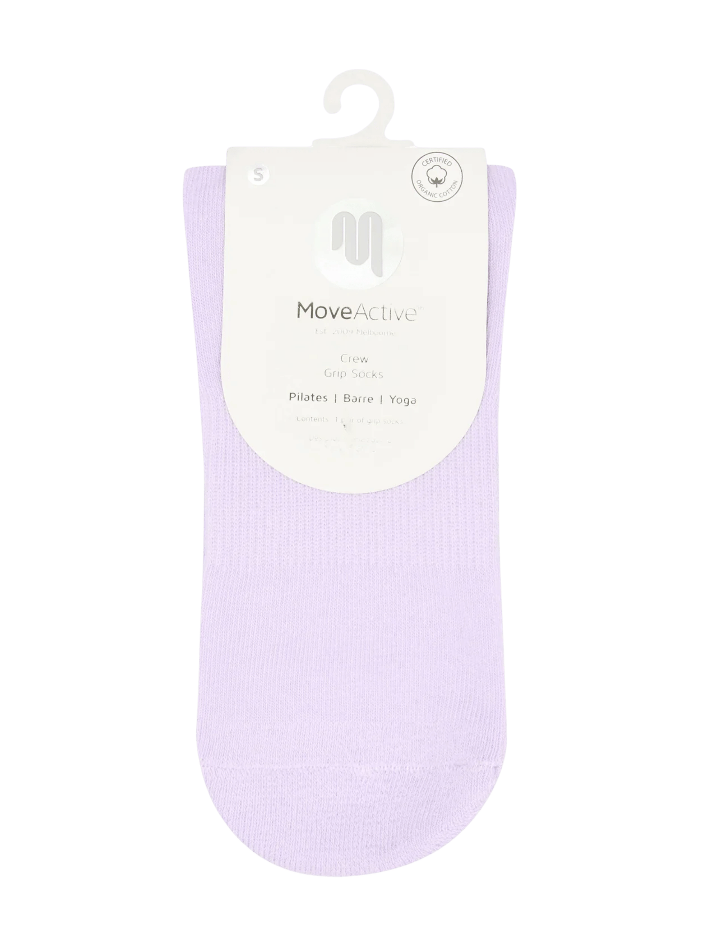 Crew Non Slip Grip Socks - Lavender Haze | MoveActive