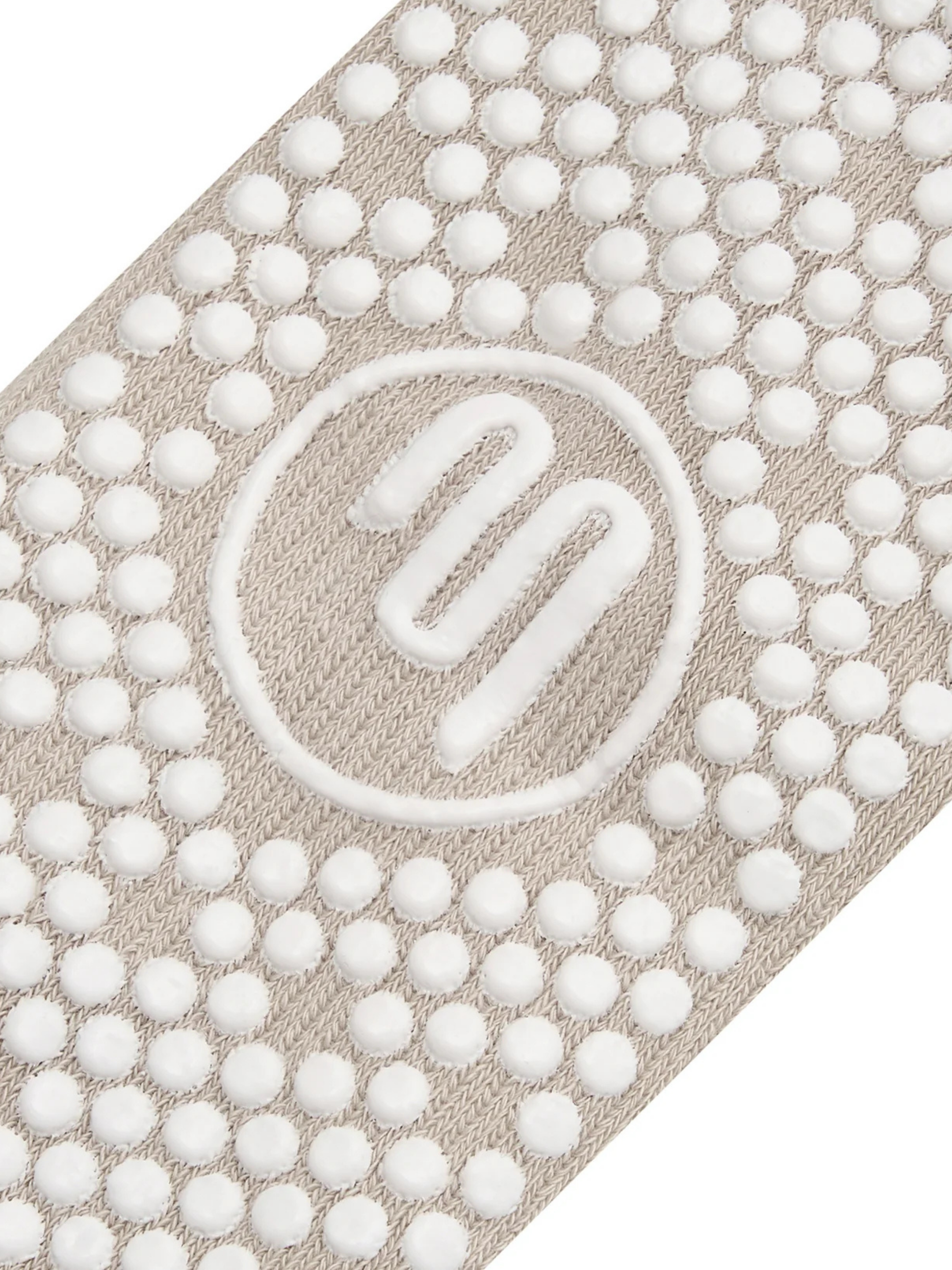 Scrunch Non Slip Grip Socks - Oat Emerald Stripe Slouch | MoveActive