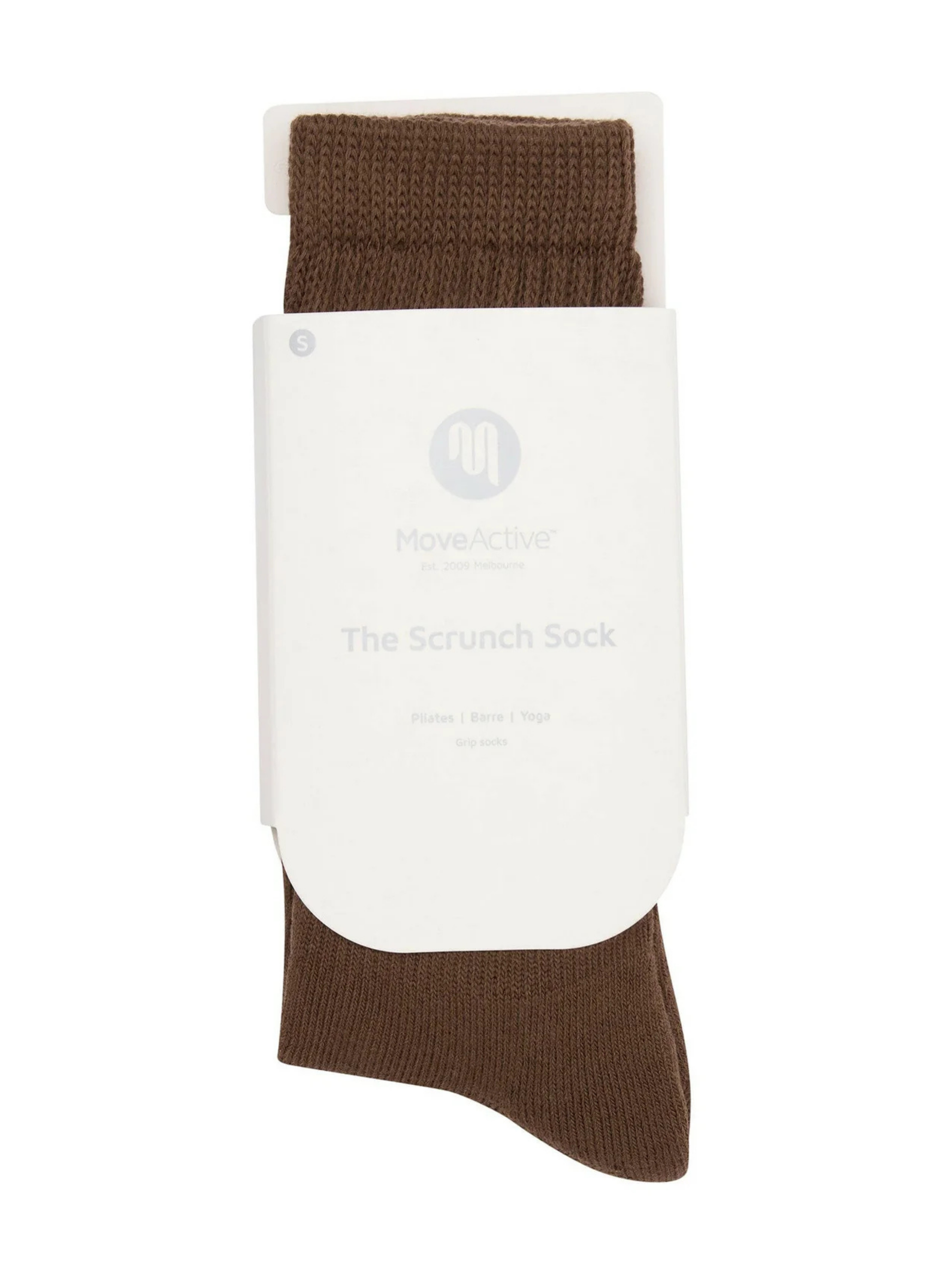 Scrunch Non Slip Grip Socks - Chocolate 🍫 | MoveActive