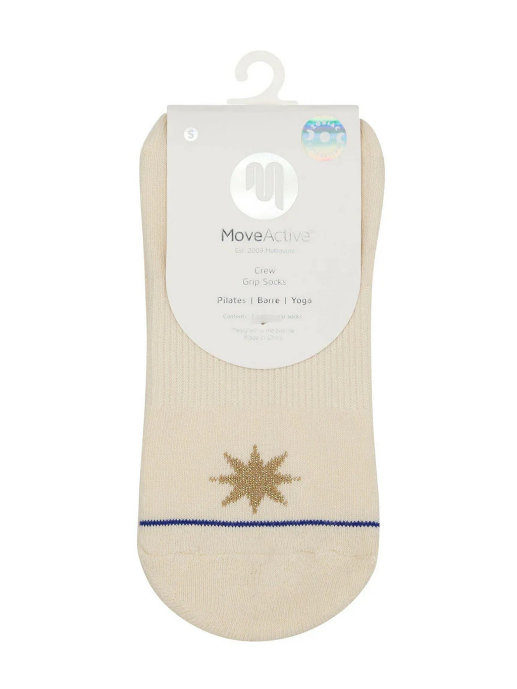 Crew Non Slip Grip Socks - Libra ♎️ | MoveActive