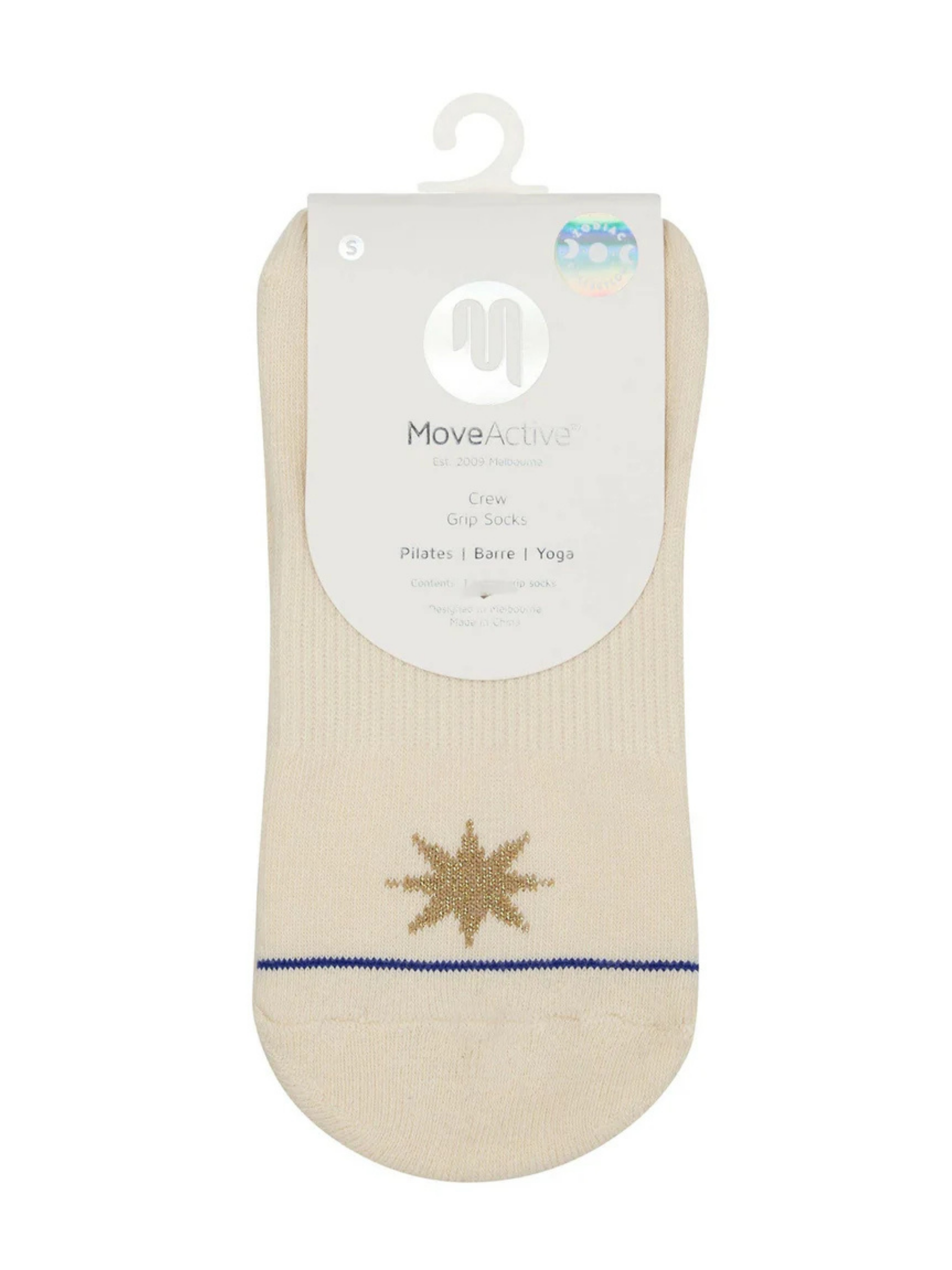 Crew Non Slip Grip Socks - Libra ♎️ | MoveActive