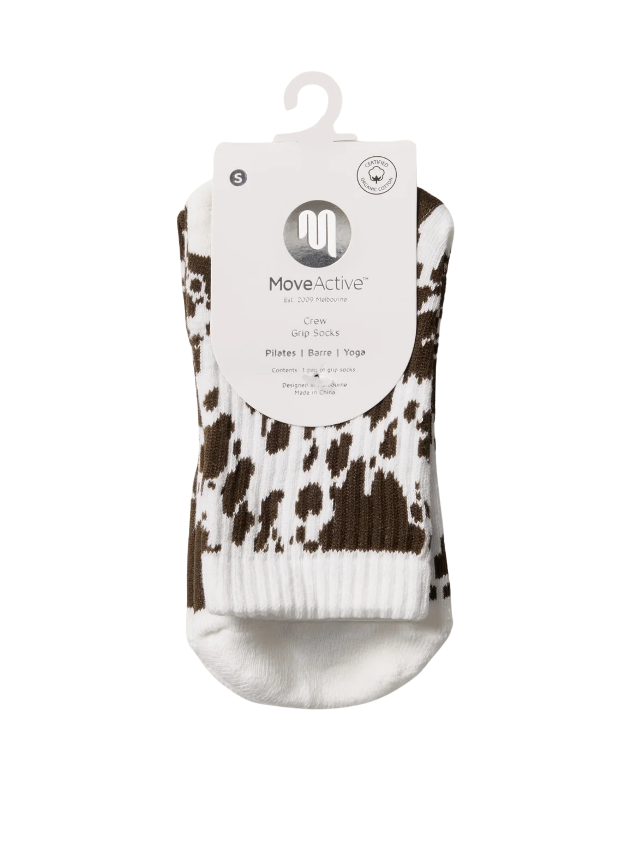 Crew Non Slip Grip Socks - Dolly Spots | MoveActive